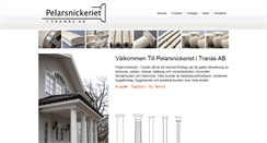 Desktop Screenshot of pelarsnickeriet.com